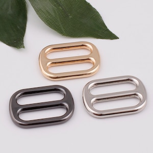 25mm inner 1“ metal adjuster buckle belt regulator slide buckle strap buckle bag regulator strap adjuster bag hardware 2-4-10pcs