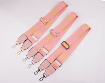1.5 inch pink cross body bag strap adjustable crossbody strap replacement strap woven bag strap single shoulder handbag strap