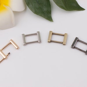3/4"  19mm Inner metal rectangle buckle bag connector screw shackle rectangle buckle rectangular rings screw d ring bag hardware 2-4-10 pcs