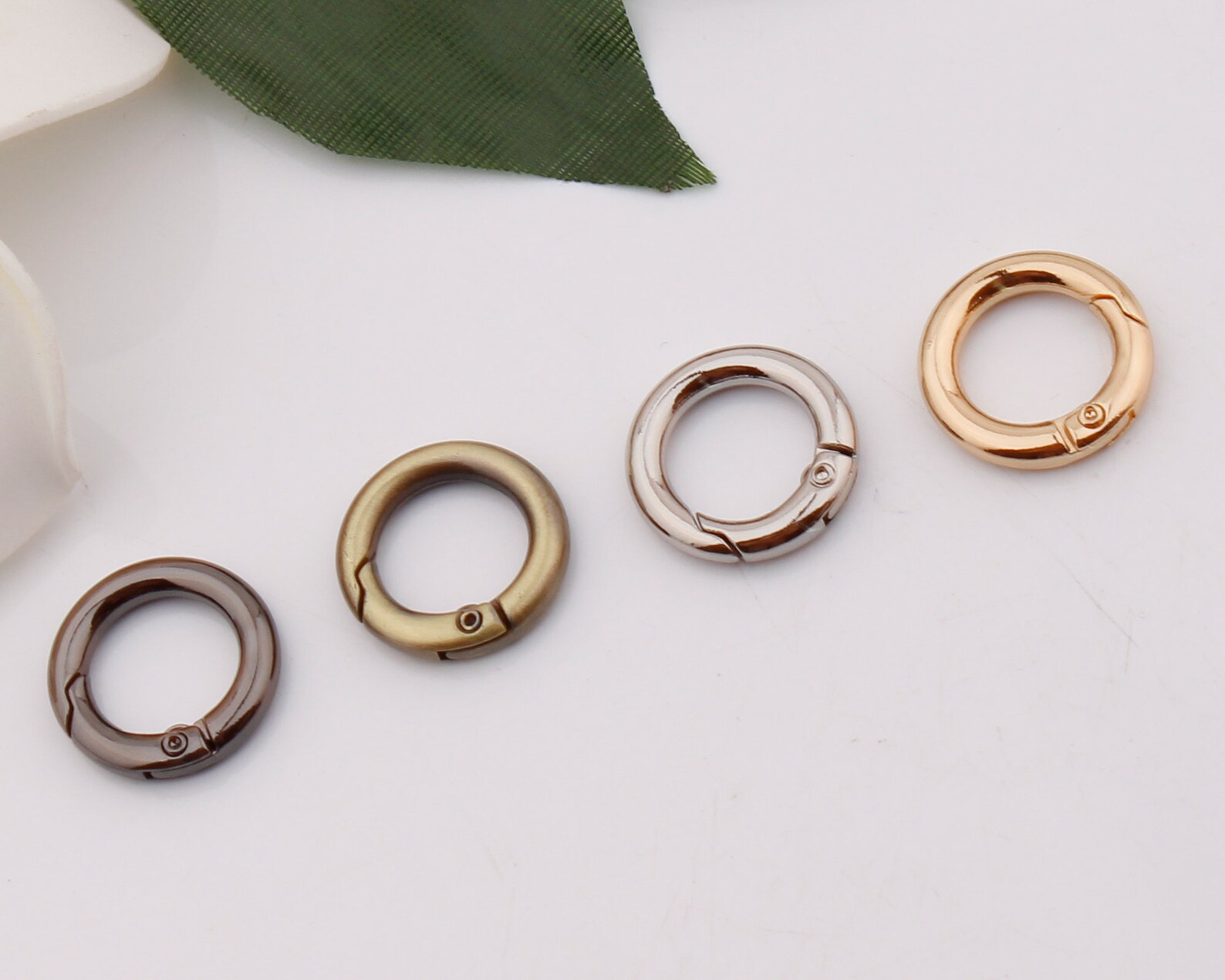 1/2 Inch 13mm Inner Round Spring O Ring Clasps Metal O Rings Round Ring ...