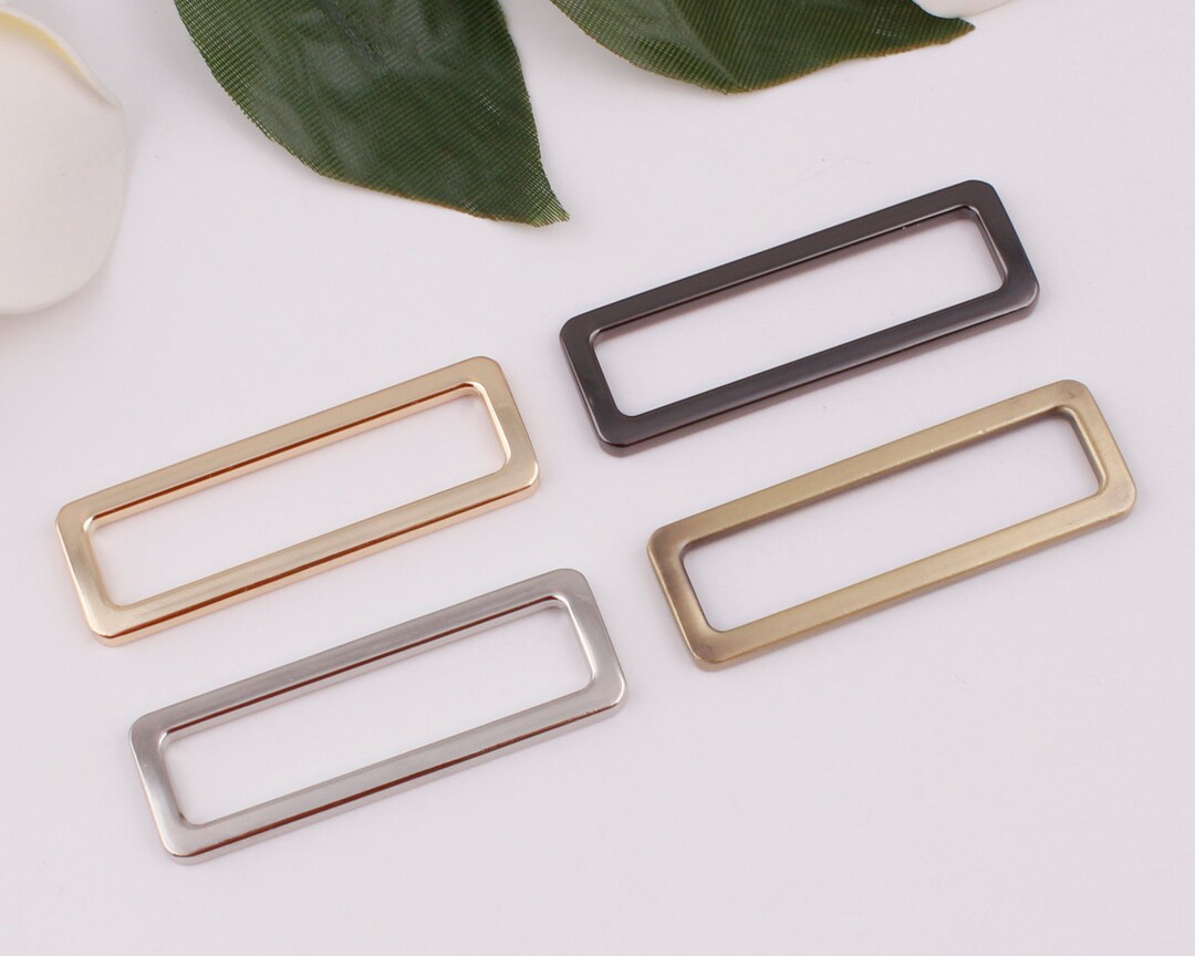 Rectangular Frame Buckle 50mm Inner 2“ Metal Flat Rectangle Buckle Rectangular Rings Webbing Bag ...