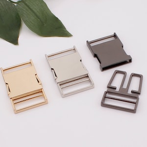 1 inch 26mm width side release buckle,metal release belt buckle,adjustable backpack buckles,dog collar strap webbing hardware
