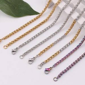 3mm 18&quot;-20&quot;-24&quot;-30&quot;stainless steel necklace,stainless steel chain,necklaces for men, necklace for women, fashion necklaces