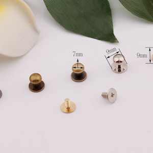 7mm rotondo vite rivetto chicago viti perni vite vite rivetto blacelet borsa collare per cani hardware
