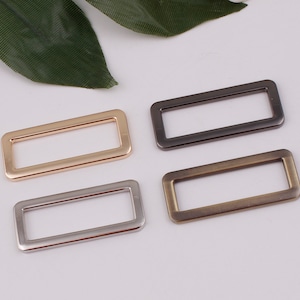38mm inner 1.5“ metal flat rectangle buckle rectangular rings webbing bag clasp bag strap buckle purse ring handbag strap hardware 2-4-10pcs