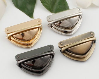 bag lock purse lock purse metal lock press lock purse clasp purse closure clutch lock bag purse hardware 34mm×51mm 1-2-5 pcs