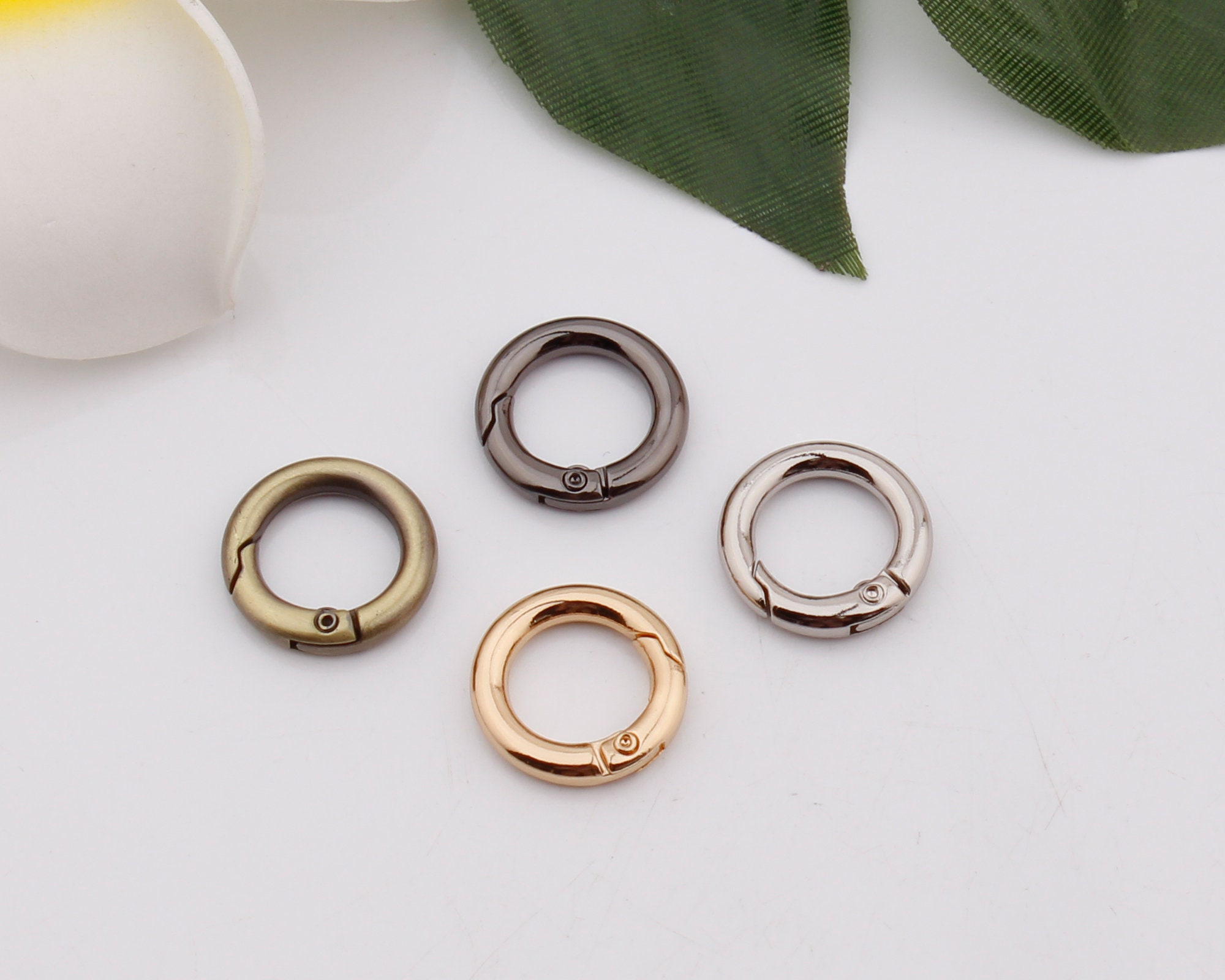 1/2 Inch 13mm Inner Round Spring O Ring Clasps Metal O Rings Round Ring ...