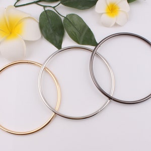 10cm inner 4&quot; metal bag handle purse handle o ring purse ring circle purse handle carry ring purse frame bag purse hardware 2-4 pcs