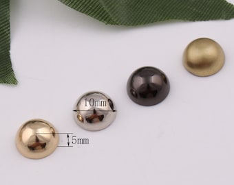 10mm metal purse feet bag feet handbag feet screw rivets handbag studs bag screw shackles leathercraft bag purse hardware supply 4-8 pcs