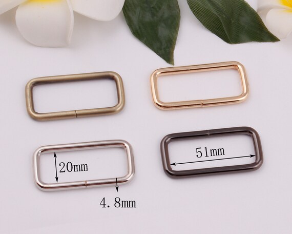 51mm Inner 2“ Metal Rectangle Buckle Rectangular Rings