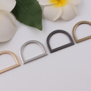 25mm inner 1&quot; metal flat d ring buckle dee ring purse d ring bag d ring accessories strap rings bag hardware 2-4-10 pcs