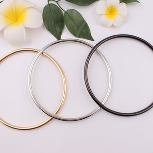 12.5mm inner 5&quot; metal bag handle purse handle o ring purse ring circle purse handle carry ring purse frame bag purse hardware 2-4 pcs