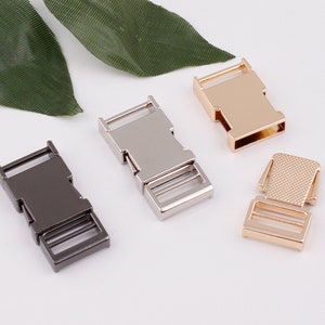 5/8 inch 16mm width side release buckle,metal release belt buckle,adjustable backpack buckles,dog collar strap webbing hardware