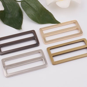 50mm inner 2“ metal flat adjuster buckle belt regulator slide buckle strap buckle bag regulator strap adjuster bag hardware 2-4-10pcs