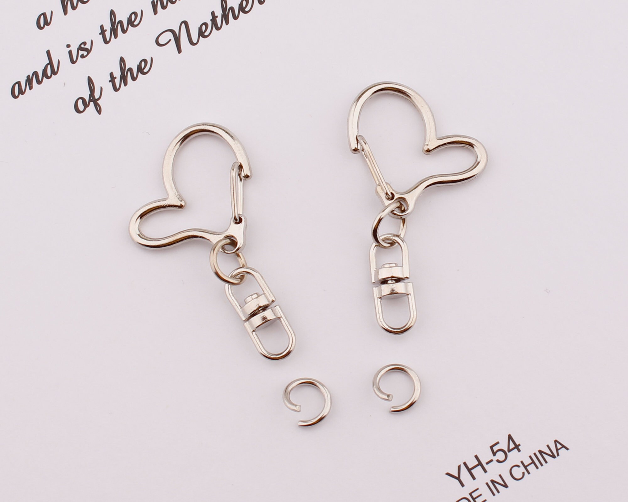 43mm24mm Heart Shape Swivel Clasp Swivel Key Ring Clasp DIY Etsy