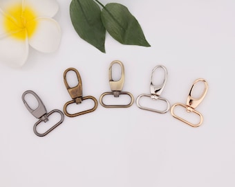 1.25 inch 32mm inner swivel clasp hook metal swivel snap hook lobster buckle push gate snap hook strap hook webbing strap hook bag hardware