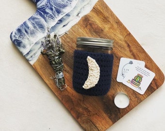 Mason Jar Moon Ritual Kit, Mini Moon Ritual, Full Moon Kit, New Moon Kit