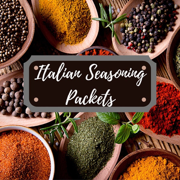 Seasoning Packets Italian Seasoning 1.5x2 inch Packets