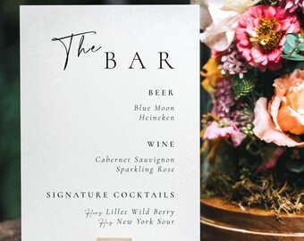 Bar Sign, Wedding Centerpieces, Wedding Bar Sign, Wedding Decor