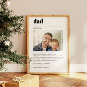 Custom Christmas Gift For Dad, Gift For Dad With Photo, Christmas Gift Dad, Father's Christmas Gift Ideas, Dad Christmas Present