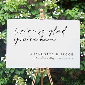 Wedding Welcome Sign, Custom Canvas or Paper Print