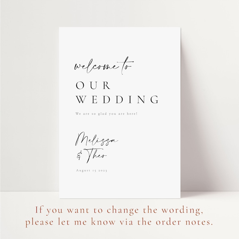 Wedding Welcome Sign, Wedding Sign, Welcome To Our Wedding Sign, Wedding Board Vertical Emily image 5