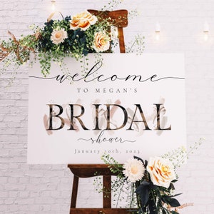 Boho Bridal Shower Sign, Bridal Shower Welcome Sign, Bridal Shower Sign Idea, Boho Bridal Shower Decor, Bridal Shower Centerpieces | Clara