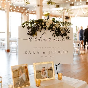 Wedding Welcome Sign, Custom Wedding Sign, Welcome To Our Wedding Sign, Wedding Sign Board, Wedding Signs, Wedding Outdoor Sign | Charlotte