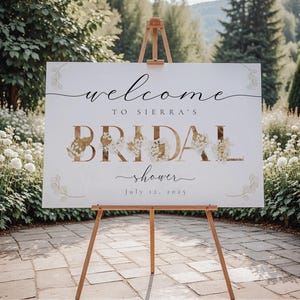 Bridal Shower Sign, Boho Bridal Shower Welcome Sign, Bridal Brunch, Boho Wedding Decor, Bridal Shower Decor, Bridal Shower Centerpieces