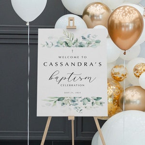 Baptism Welcome Sign, Personalized Baptism Sign, Baptism Invitation Sign, Baptism Decor Centerpieces