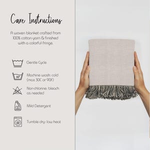 Personalized Blanket Care Instructions