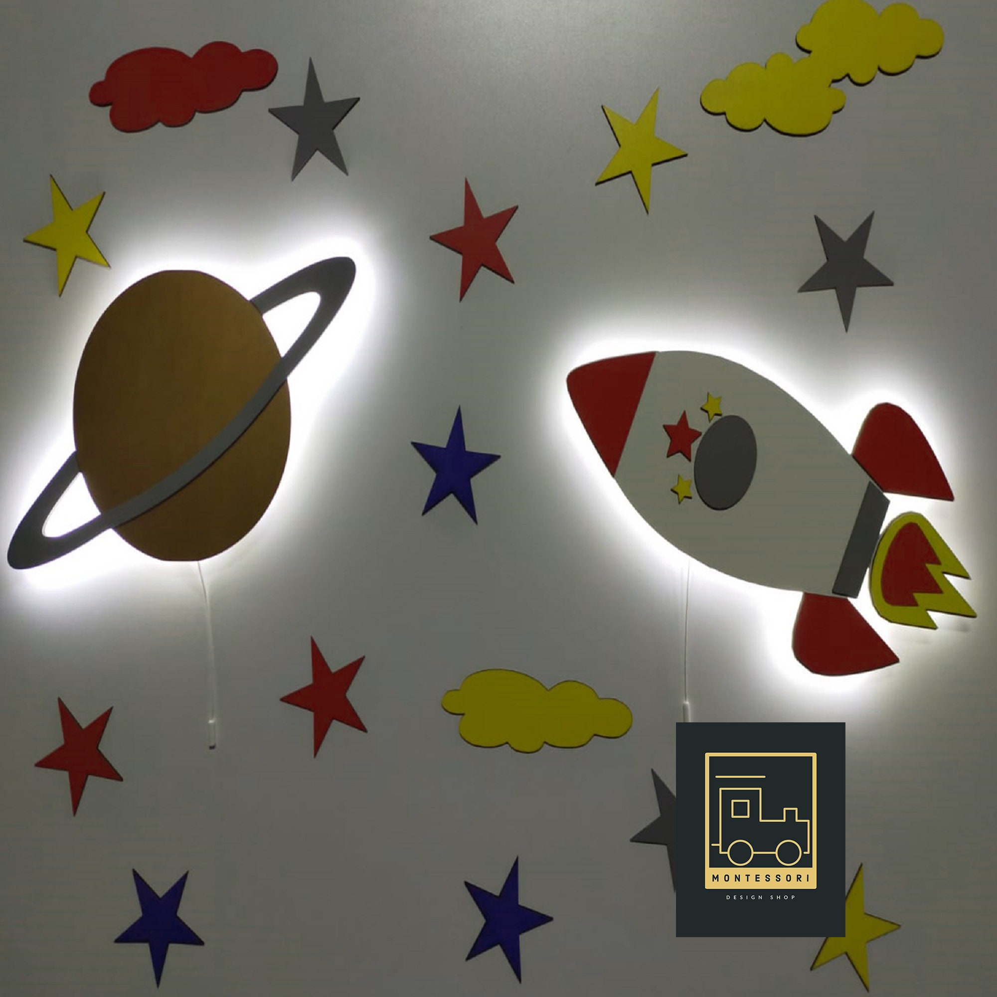 Set of 2 NURSERY WALL LIGHT / Nursery Ligh / Night light / 1 Etsy