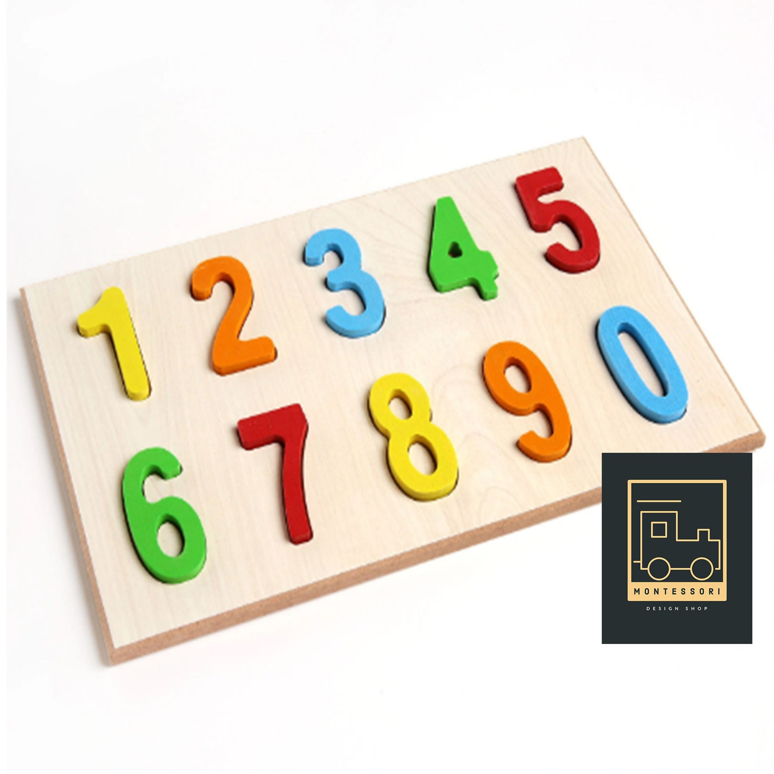 Wooden Number Puzzle 09 Wooden Puzzle Number Puzzle Etsy