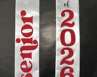 Custom Graduation Stole - Personalized with Name, Year, School colors - High School or College - Senior Grad - Class of 2025/2026