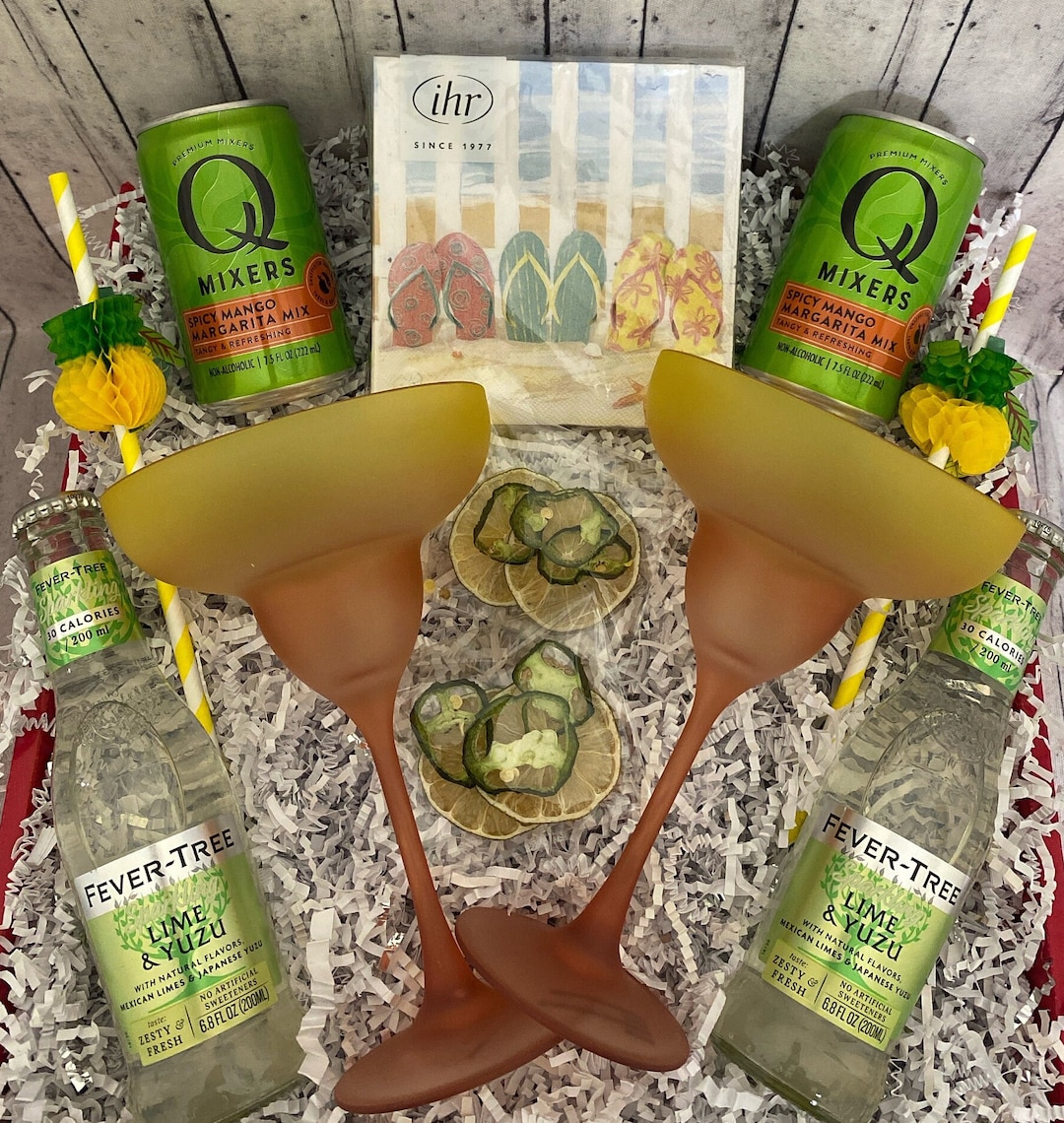 Margarita Gift Box, Spicy Margarita Gift Box, Mocktail Gift Basket ...