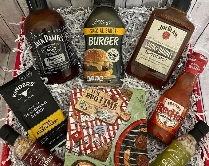 Barbecue Gift Box BBQ Grilling Box for Men BBQ Sauce Kit Etsy