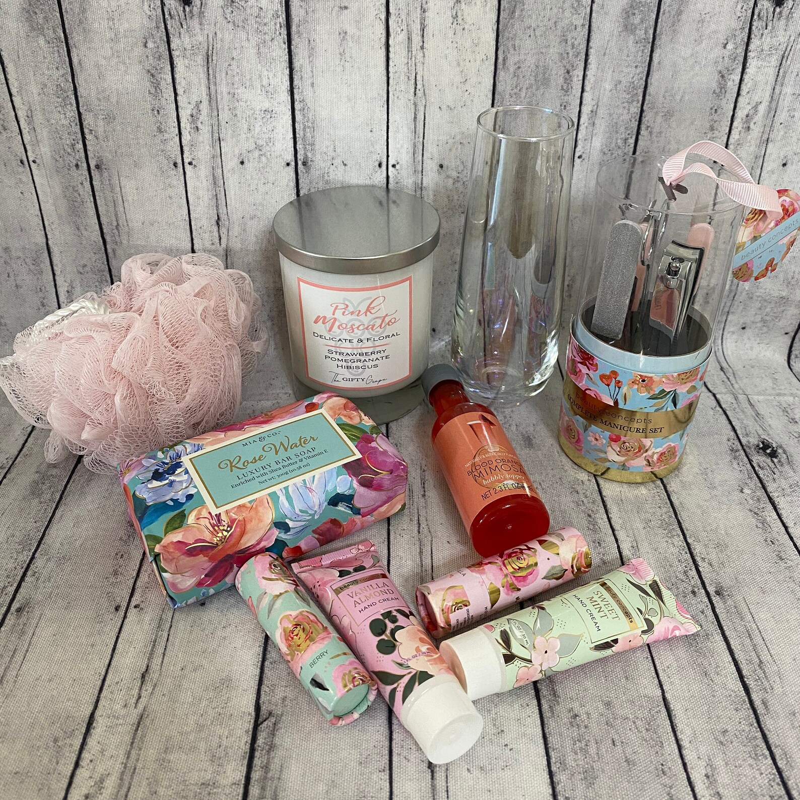 Spa Wine Gift Basket/Champagne Spa Relaxation Gift Basket/Gift Etsy