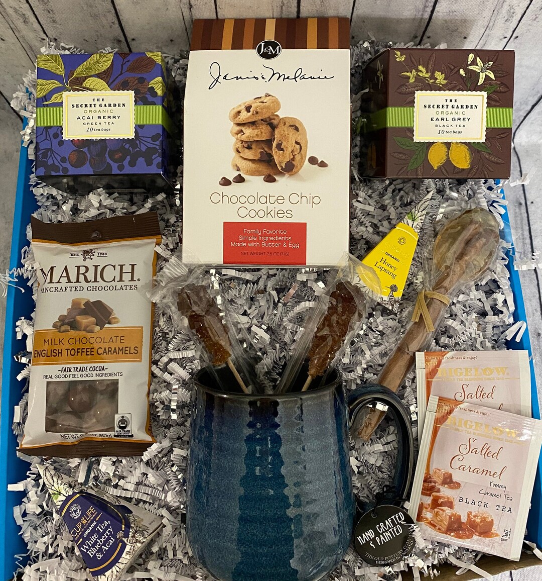 Hot Tea Gift Box Gift of Comfort Tea and Cookies Gift Tea Etsy