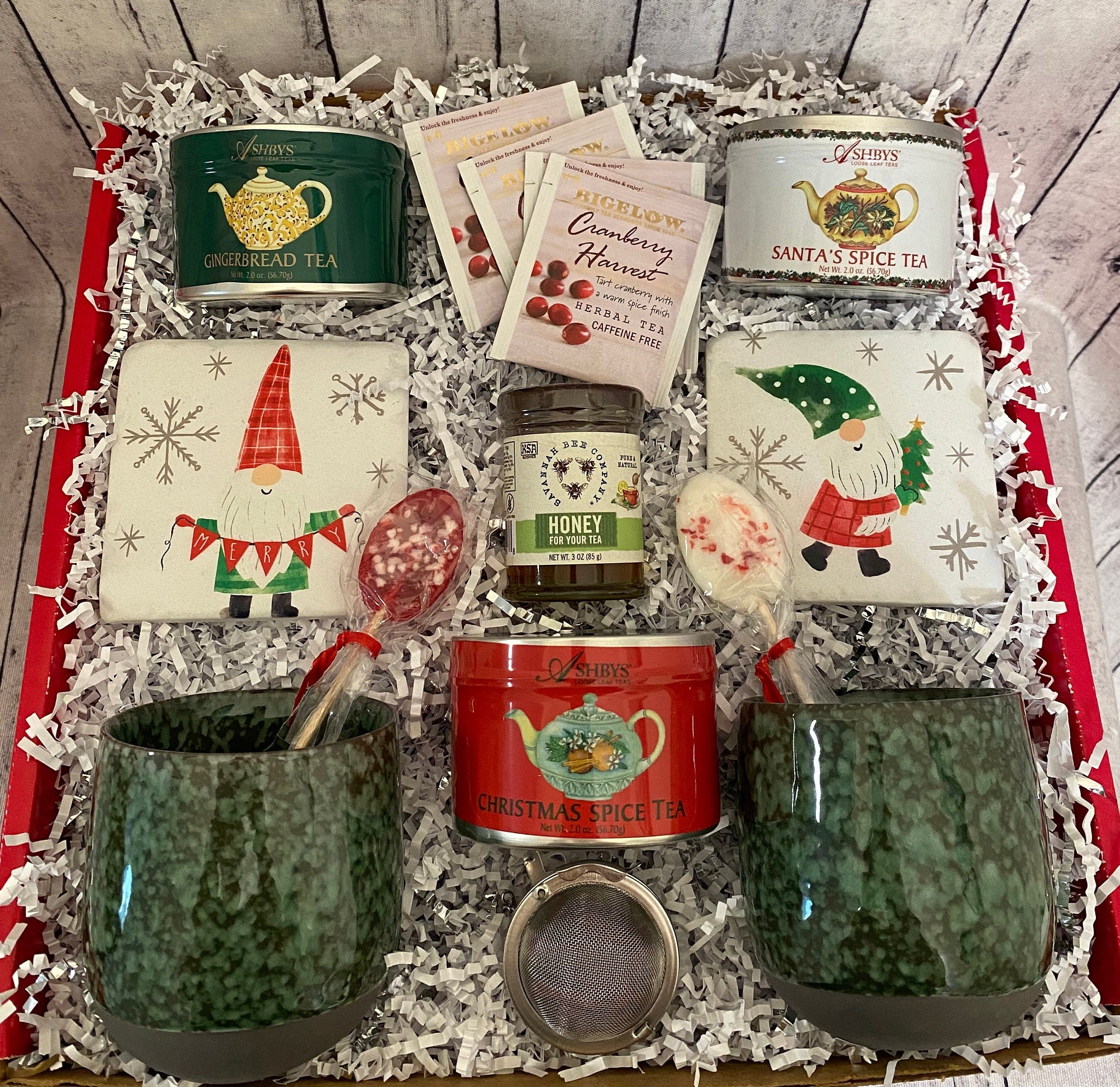 Christmas Hot Tea Gift Box Holiday Hot Tea Gift Box Etsy