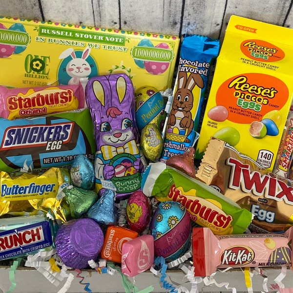 Easter Candy Box, Easter Gift Box, Easter Chocolates, Easter for Adults, Prefilled Easter Gift Box, Easter Candy for Students, Kids Easter
