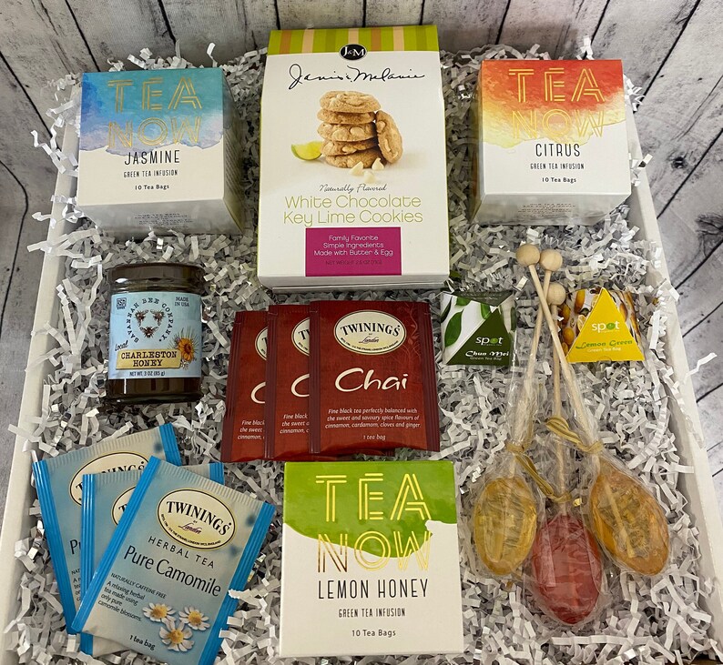 Hot Tea Care Package Hot Tea Gift Box Get Well Gift Tea Etsy