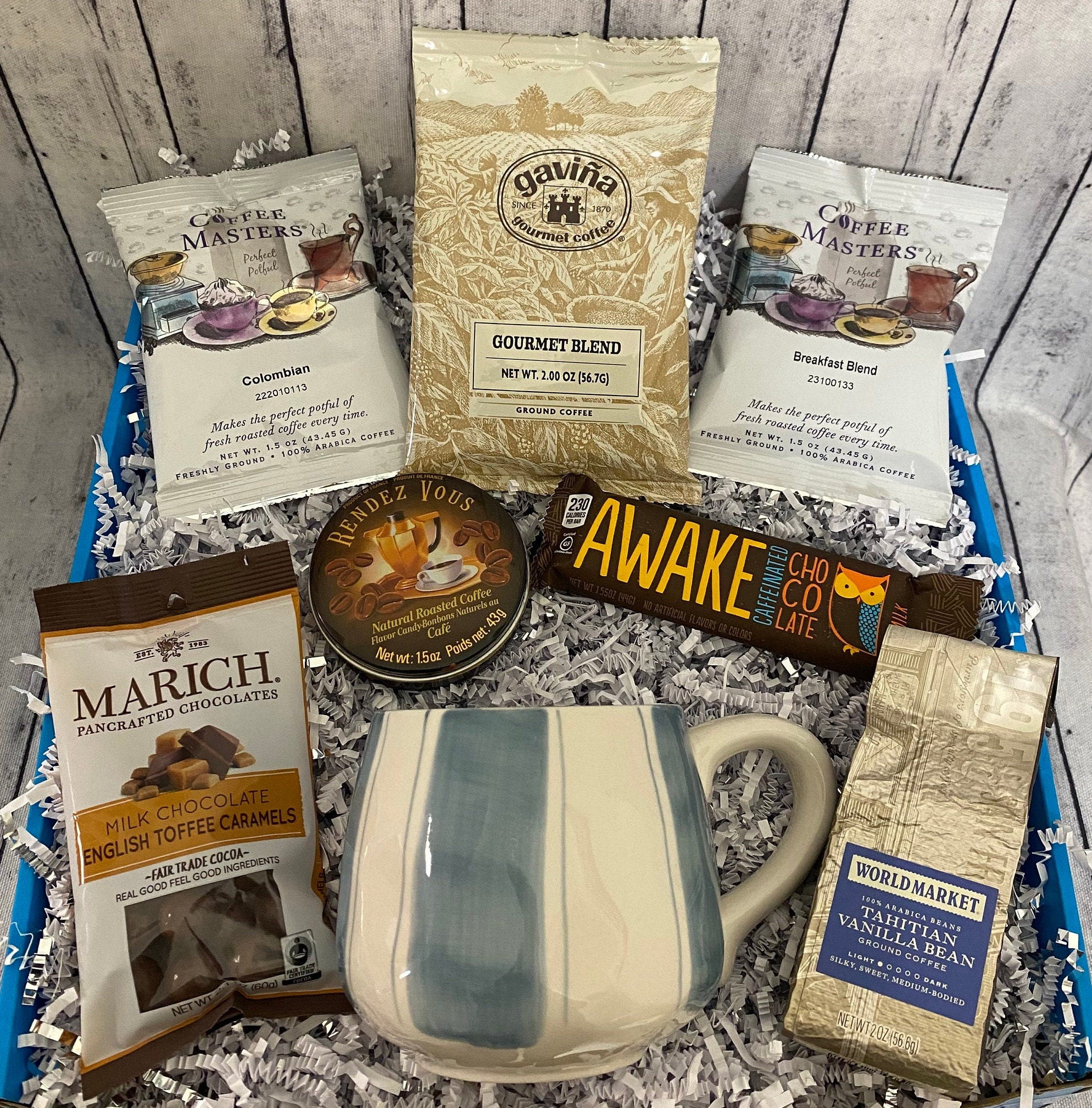 Thank You Gift Coffee Lovers Gift Coffee Gift Box Coffee Etsy