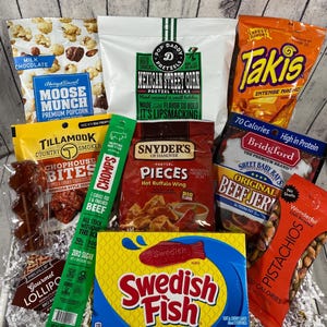 Man Cave Gift Box, Snack Box, Care Package, Gift Basket for Men, Gift for Him, College Care Package, Thank You, Back to School Snack Box