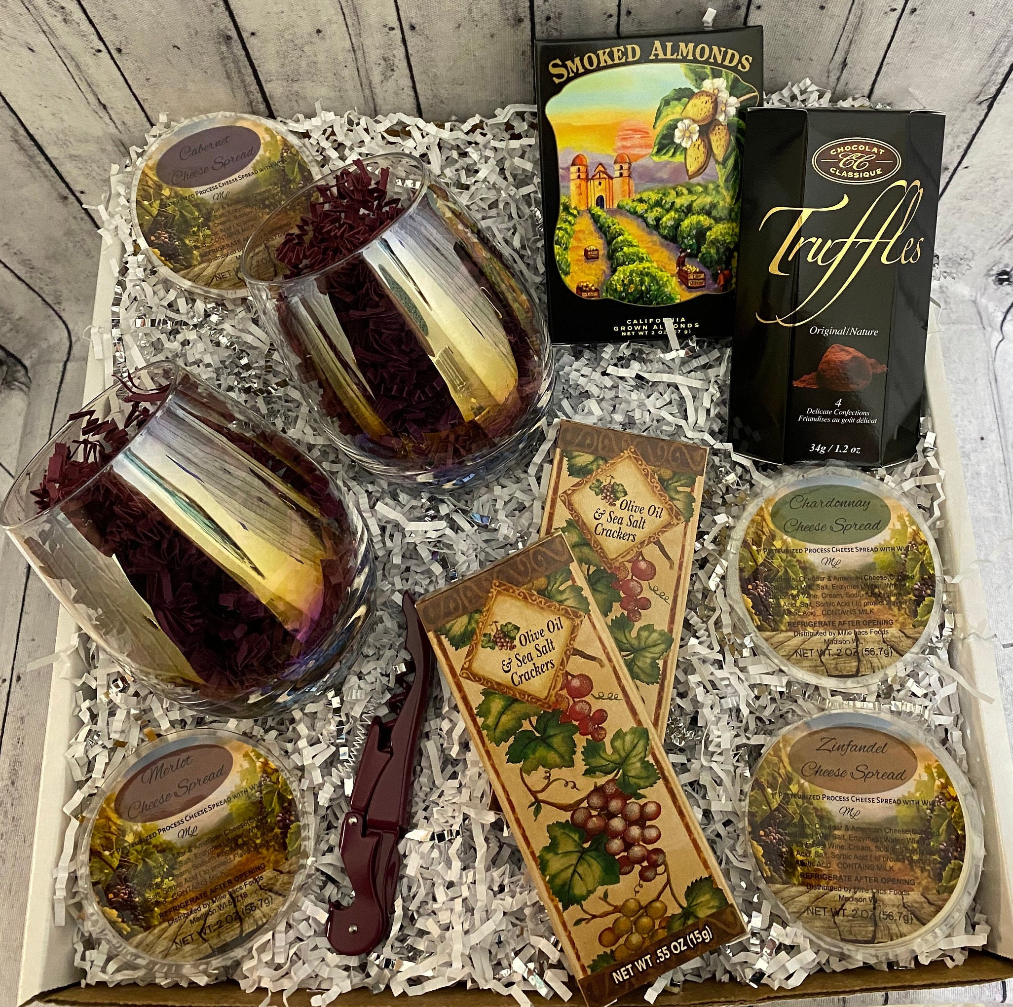 Wine and Cheese Snack Box Wine Lovers Gift Box Gift for Etsy