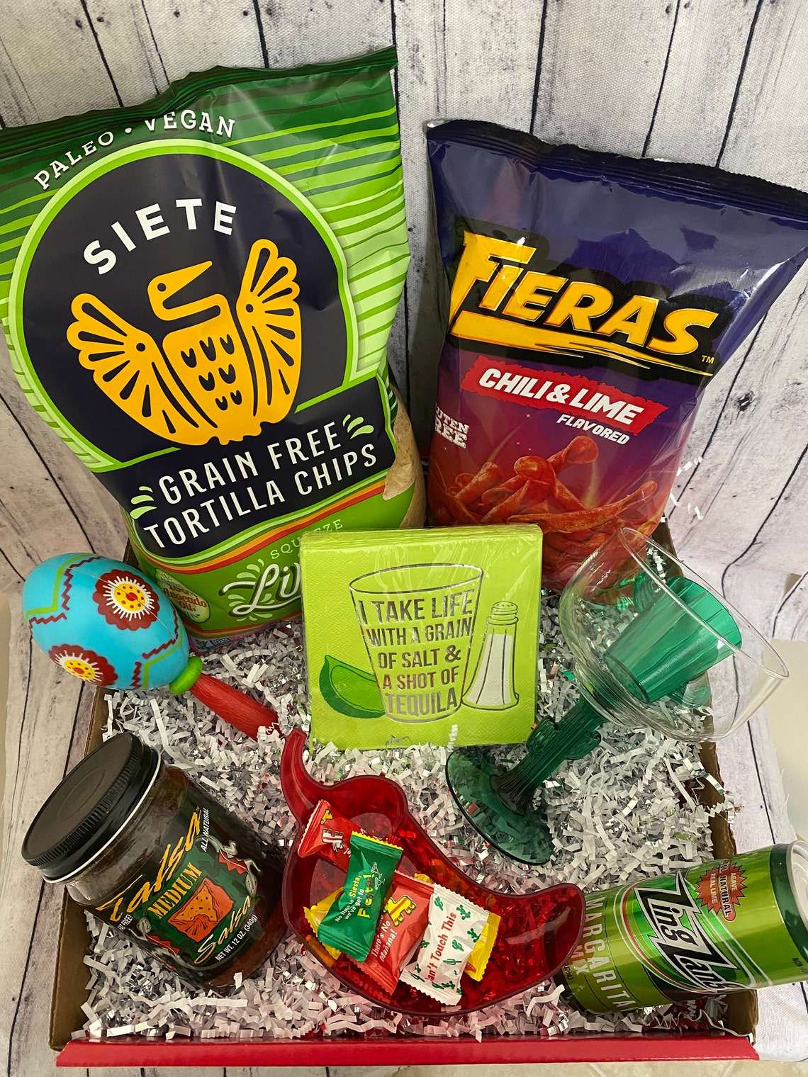 Ultimate Margarita Chips and Salsa Gift Basket/Margarita Kit Etsy