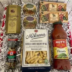 Passata Boxes Italian Pasta Dinner, Gourmet Dinner Gift Box, Italian Dinner for Two ...