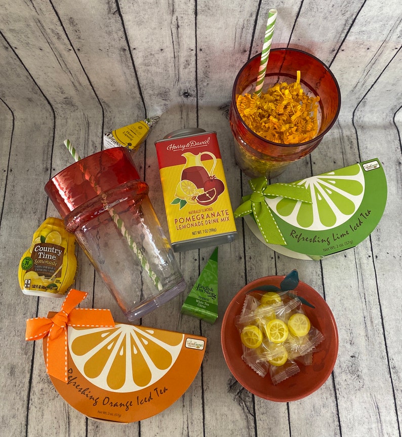 Iced Tea Gift Set Thinking of You Tea and Lemonade Gift Etsy
