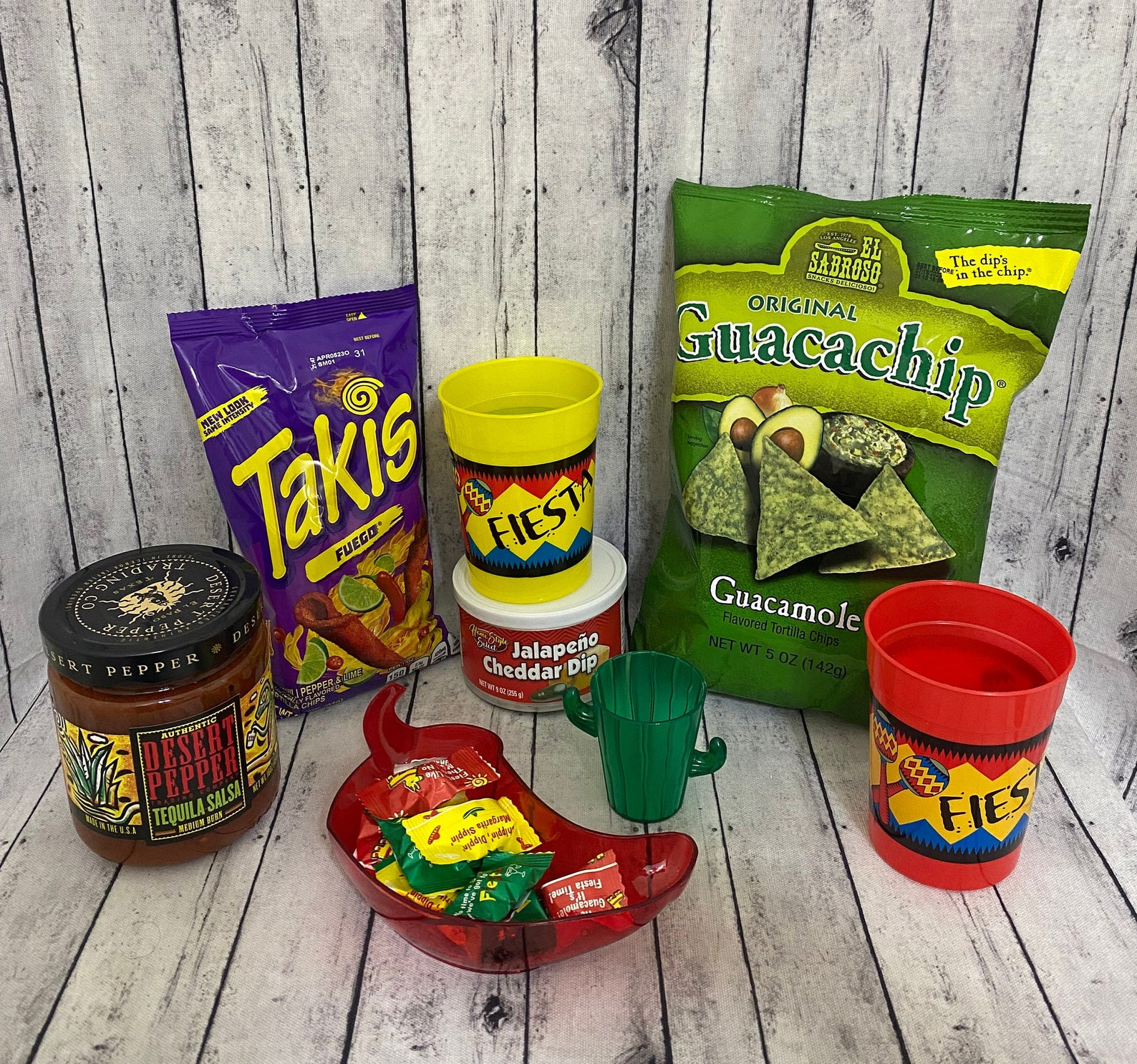 Chips and Salsa Gift Box Chips and Salsa Fiesta Gift Etsy