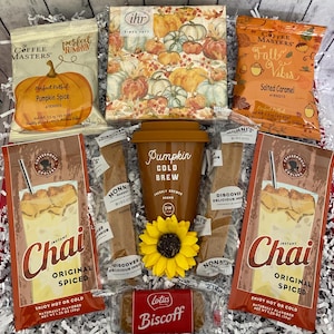 Fall Gift Basket, Pumpkin Spice Gift, Coffee Gift Box, Birthday Gift for Her, Thank You Gift, New Home Gift, Employee Gift, Gift for Her