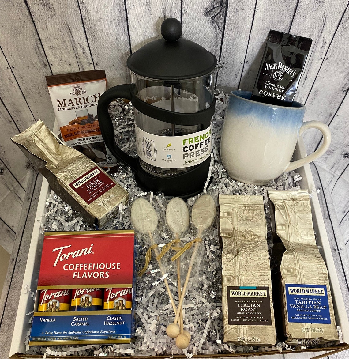 Coffee Lover's Gift Basket/Gourmet Coffee Gift Etsy